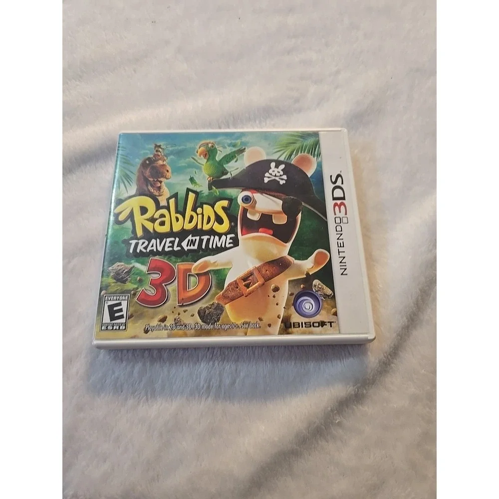 Rabbids: Travel in Time 3D (Nintendo 3DS) XL 2DS Game with Case